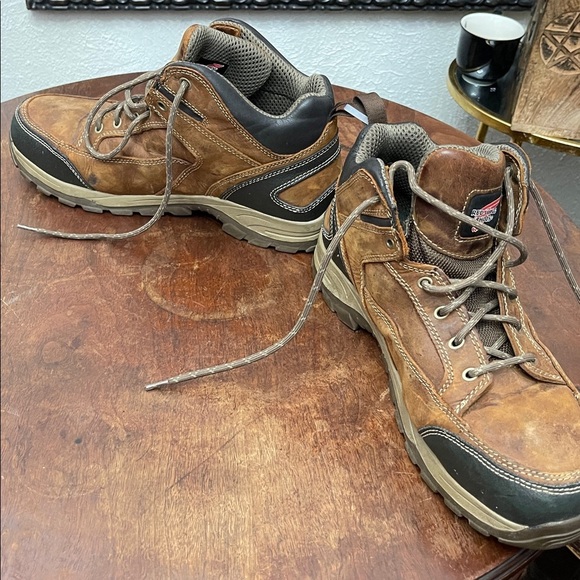 Red Wing 6692 Men’s Brown Leather Work Boots 10 W Composite Toe EH Slip Resist - Picture 9 of 10